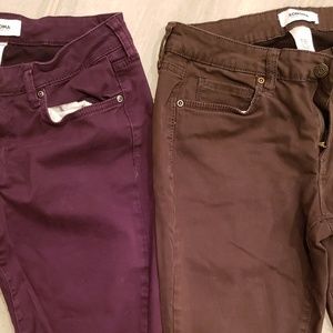 Sonoma Skinny Pants Size 8 | 2 Pairs | Purple & Gr